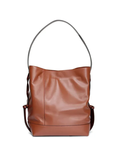 Geantă bucket Marni din piele mini maro