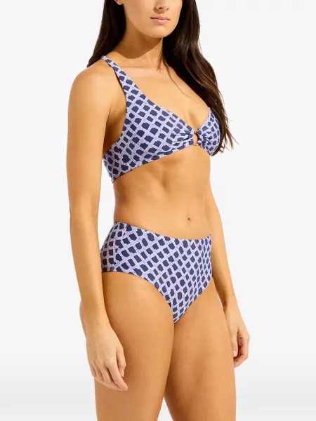 Top Seafolly s printom plava