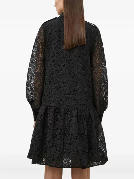 Rochie mini Bruuns Bazaar din dantelă de costum negru