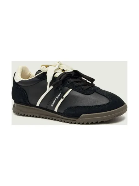 Sneakerși Tommy Jeans negru
