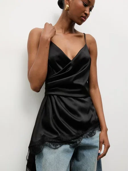 Answear.LAB top pentru femei negru