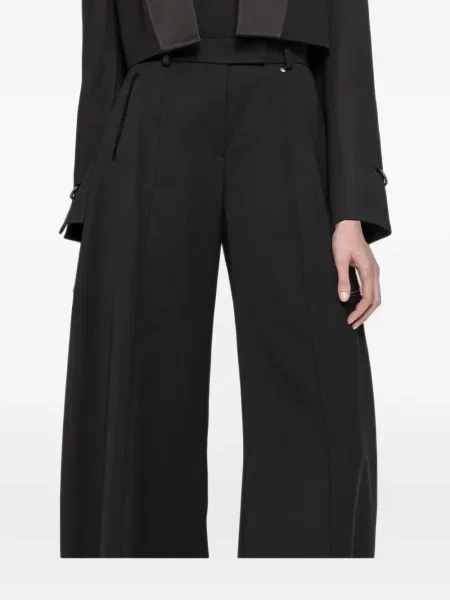 Pantaloni Nissa de lână negru