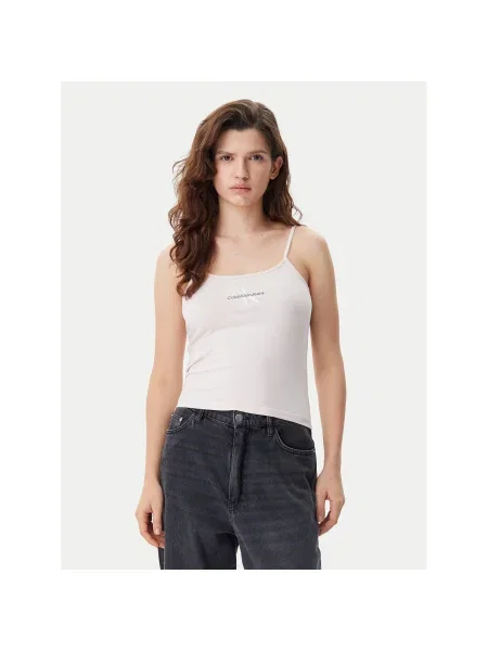 Calvin Klein Jeans Felső Monologo Slim Fit rózsaszín