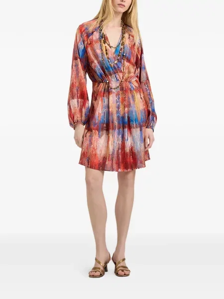 Rochie mini Momoni de mătase roșu
