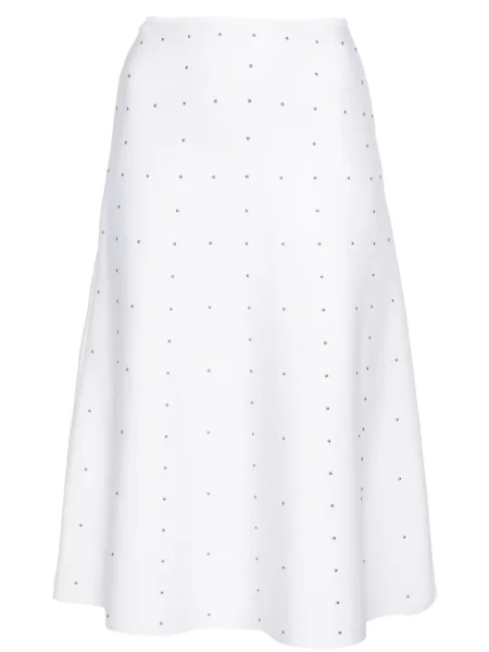 Fustă midi Fabiana Filippi tricotate cu tepi până la genunchi