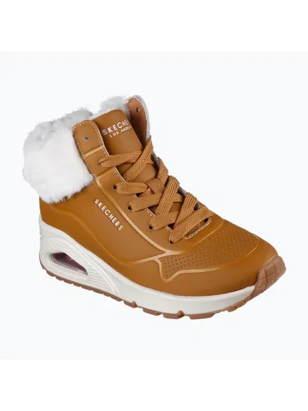 Detské topánky SKECHERS Uno Fall Air chestnut biela