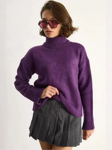 Bianco Lucci Svetr Pullover' fialová