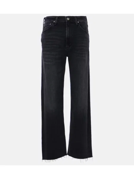 Proste jeansy Citizens Of Humanity z wysoką talią czarne