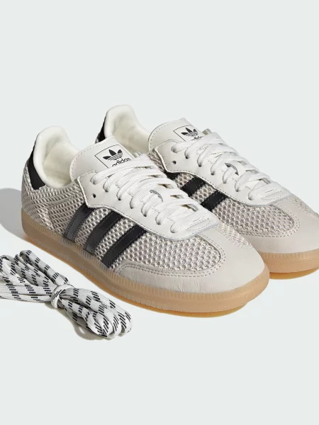 Кожаные кеды Adidas белые