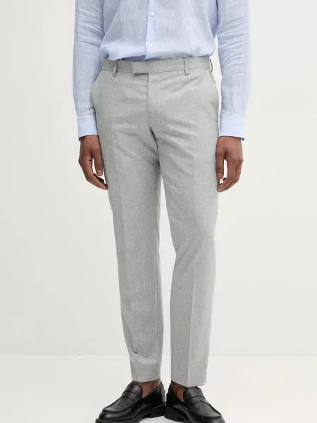 Volnene hlače Joop! siva