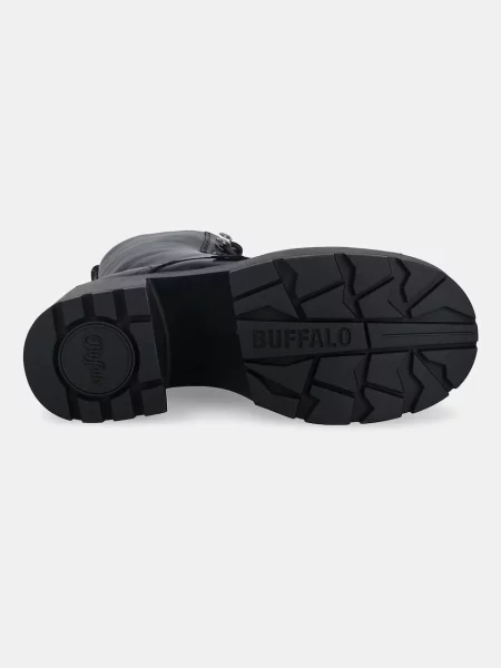 Черевики Buffalo Mila Lace Up Mid блок чорний