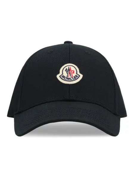 Czapka z daszkiem Moncler czarna