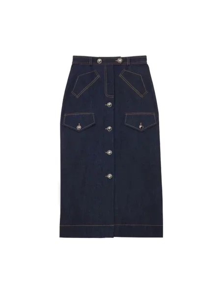 Spódnica Ines De La Fressange Paris niebieska