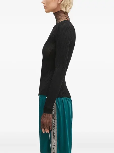 Πλεκτός τοπ Sportmax μαύρο