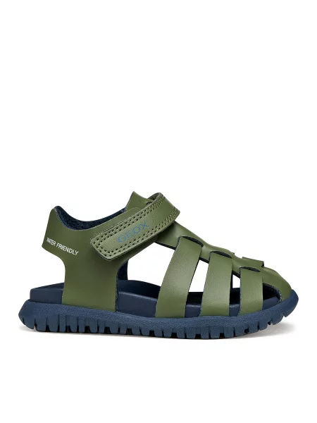 Sandály Geox B Sandal Fusbetto Bo zelená