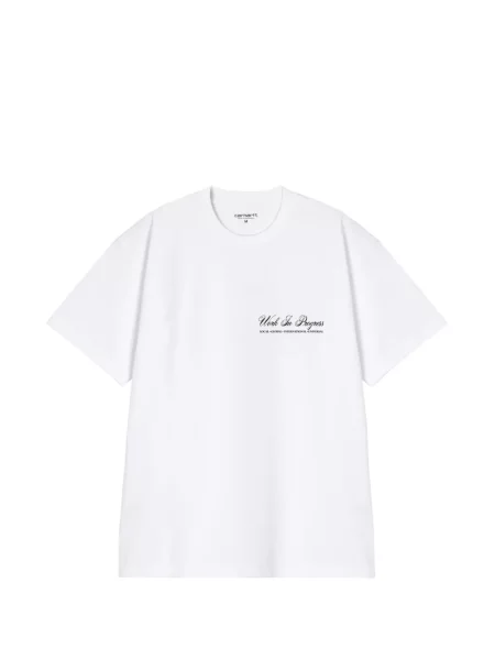 Tricou Carhartt Wip cu autograf alb
