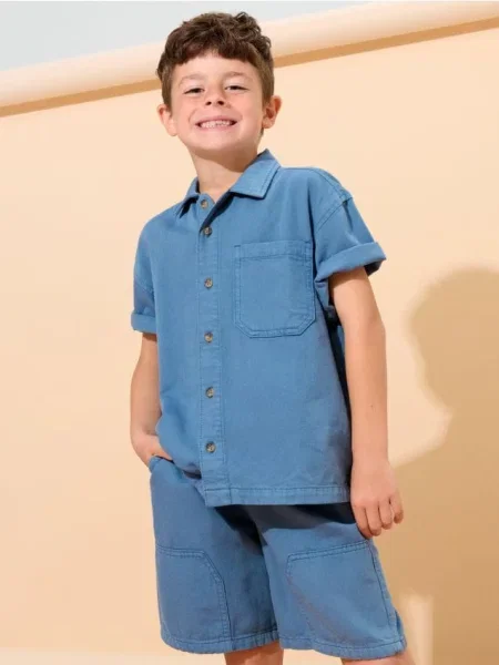 Sinsay Džínové kraťasy mid blue modré