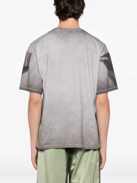 Tricou Diesel cu imagine gri