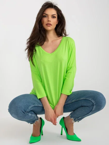 Bluza Fashionhunters zelena