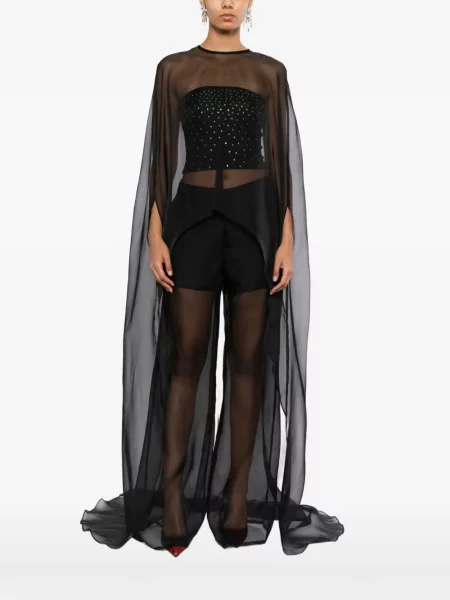 Geacă Isabel Sanchis din organza negru