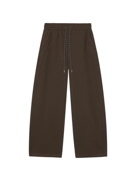 Pantaloni Tout A Coup alergare cu cordon maro