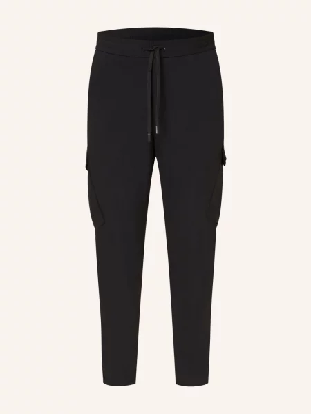 Boss Cargo Kalhoty V Joggingovém Stylu Urbanex Tapered Fit černá