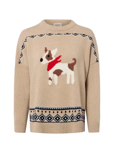 Weekend Max Mara bluzka z czystej wełny Kobiety Wełna merino S beżowy