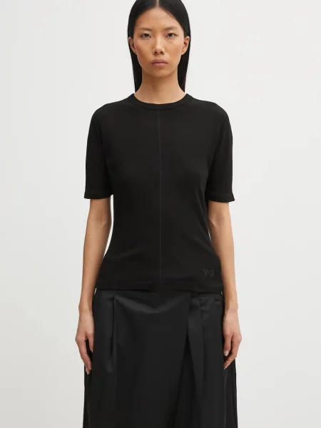 T-shirt Fitted Short Sleeve T-Shirt Black S czarna