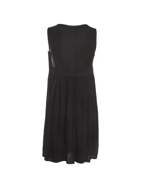 Rochie mini Love Moschino cu perle evazată negru
