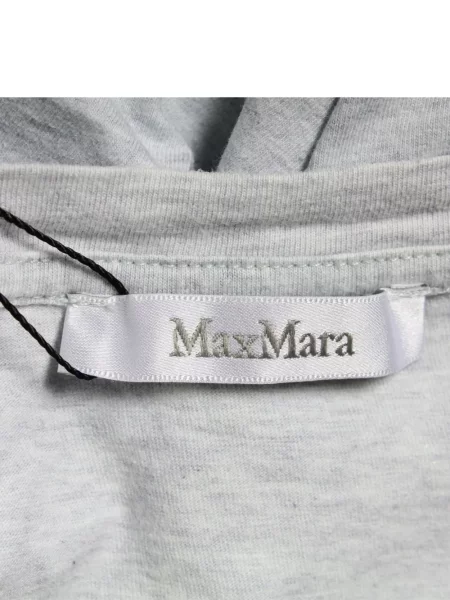 Tricou Max Mara cu broderie gri