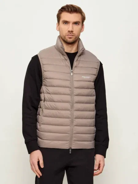 Armani Exchange De puf vestă bej
