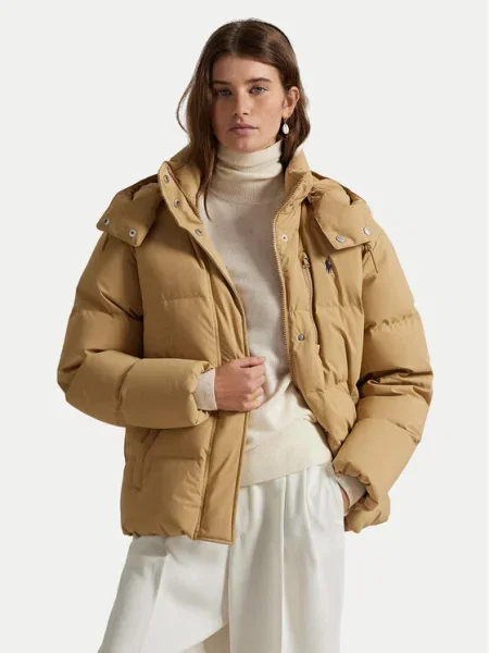Polo Ralph Lauren Пухено яке бежов