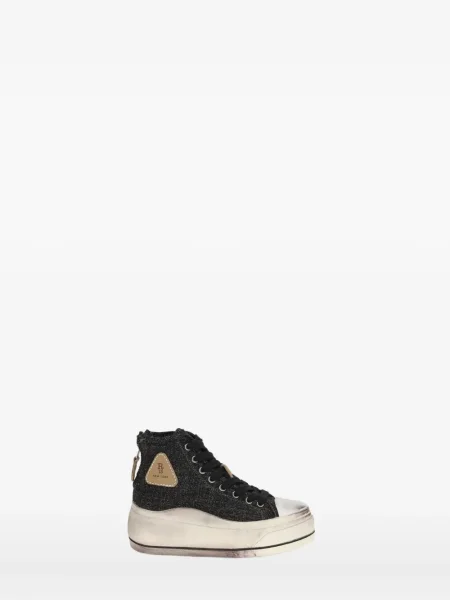 Sneakerși R13 cu platformă negru