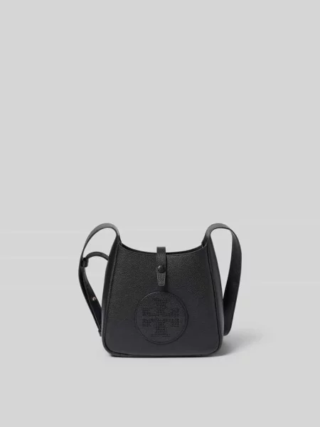Torba crossbody z detal z logo Tory Burch czarna