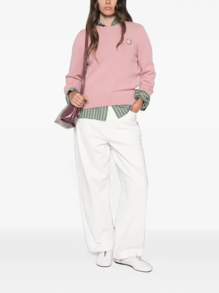 Pulover Maison Kitsune de lână roz