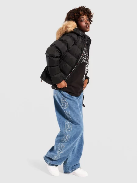 Supply&demand Spodnie Barrel Jean niebieskie