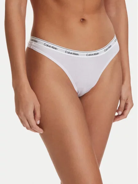 Kalhotky string Calvin Klein Underwear fialové