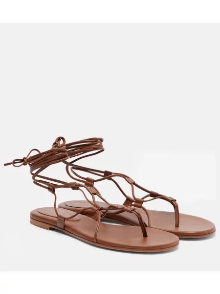 Sandale Gianvito Rossi din piele maro