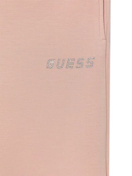 Spodnie dziecięce Guess różowe