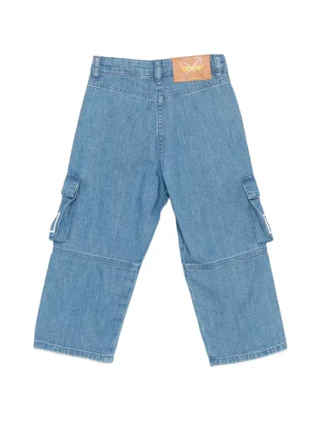 Spodnie cargo dziecięce Off-white białe