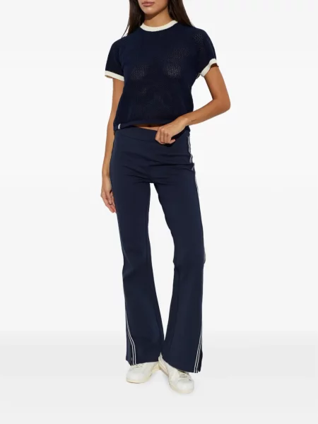 Pantaloni The Upside cu dungi albastru