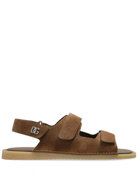Sneakerși Dolce & Gabbana din piele maro