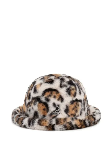 Pălărie Kangol cu imagine cu model leopard cu blană