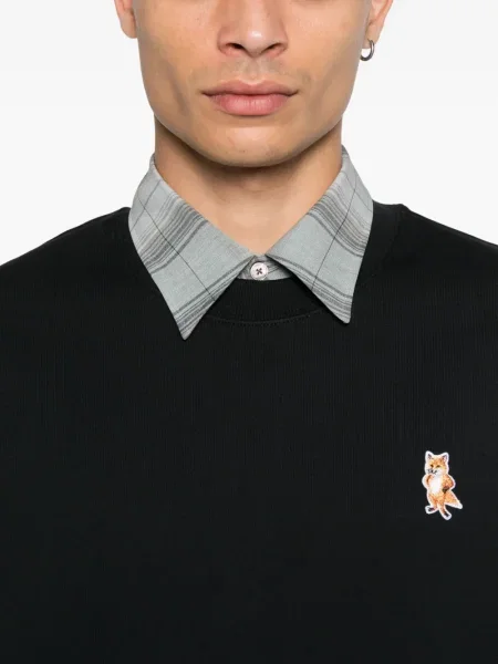 Hanorac Maison Kitsune negru
