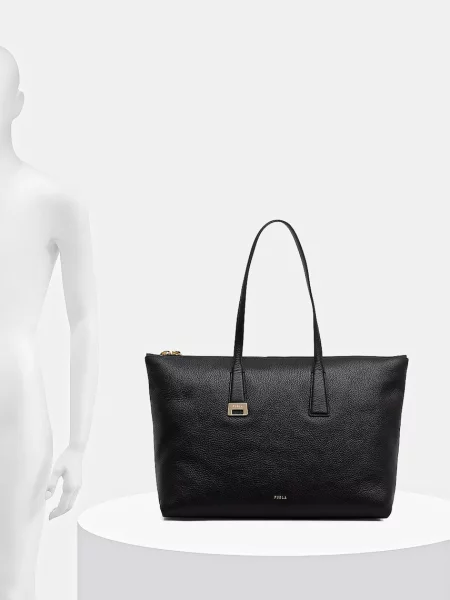 Кожаная сумка шоппер Furla