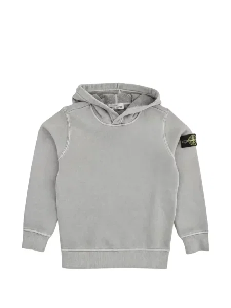 Bluza z kapturem dziecięca Stone Island szara