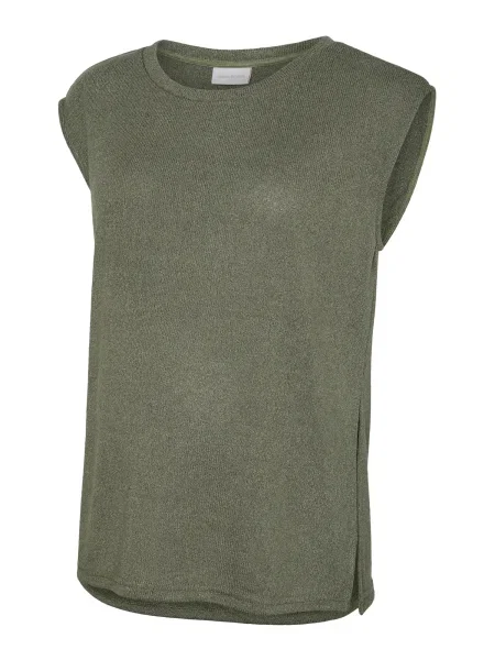 MAMALICIOUS Top brodat oliv
