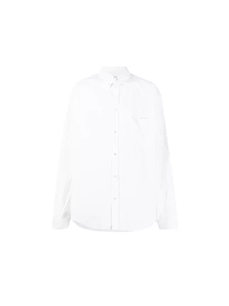 Lniana koszula Balenciaga biała