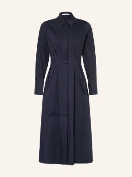 Co'couture Sukienka Koszulowa Sannacc blau granatowa