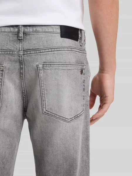 Spodnie jeansowe o prostych nogawkach w kroju regular fit z mieszanki bawełny z domieszką lyocellu model Boss Orange